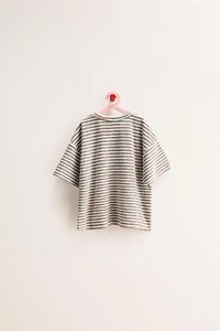 ZARA TIMELESS - T-SHIRT EFFET ÉPONGE À RAYURES