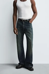WIDE FLARE FIT JEANS