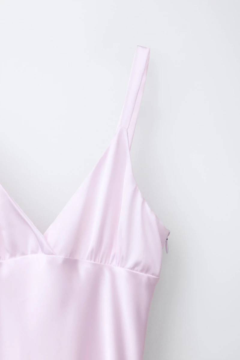 SATIN EFFECT DRESS