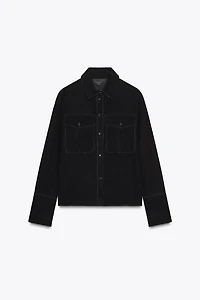 ZW COLLECTION SUEDE LEATHER SHIRT