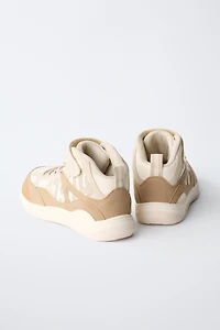 CONTRAST HIGH-TOP SNEAKERS