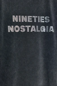 WASHED TEXT T-SHIRT
