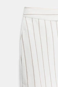 STRIPED LINEN PAREO PANTS ZW COLLECTION