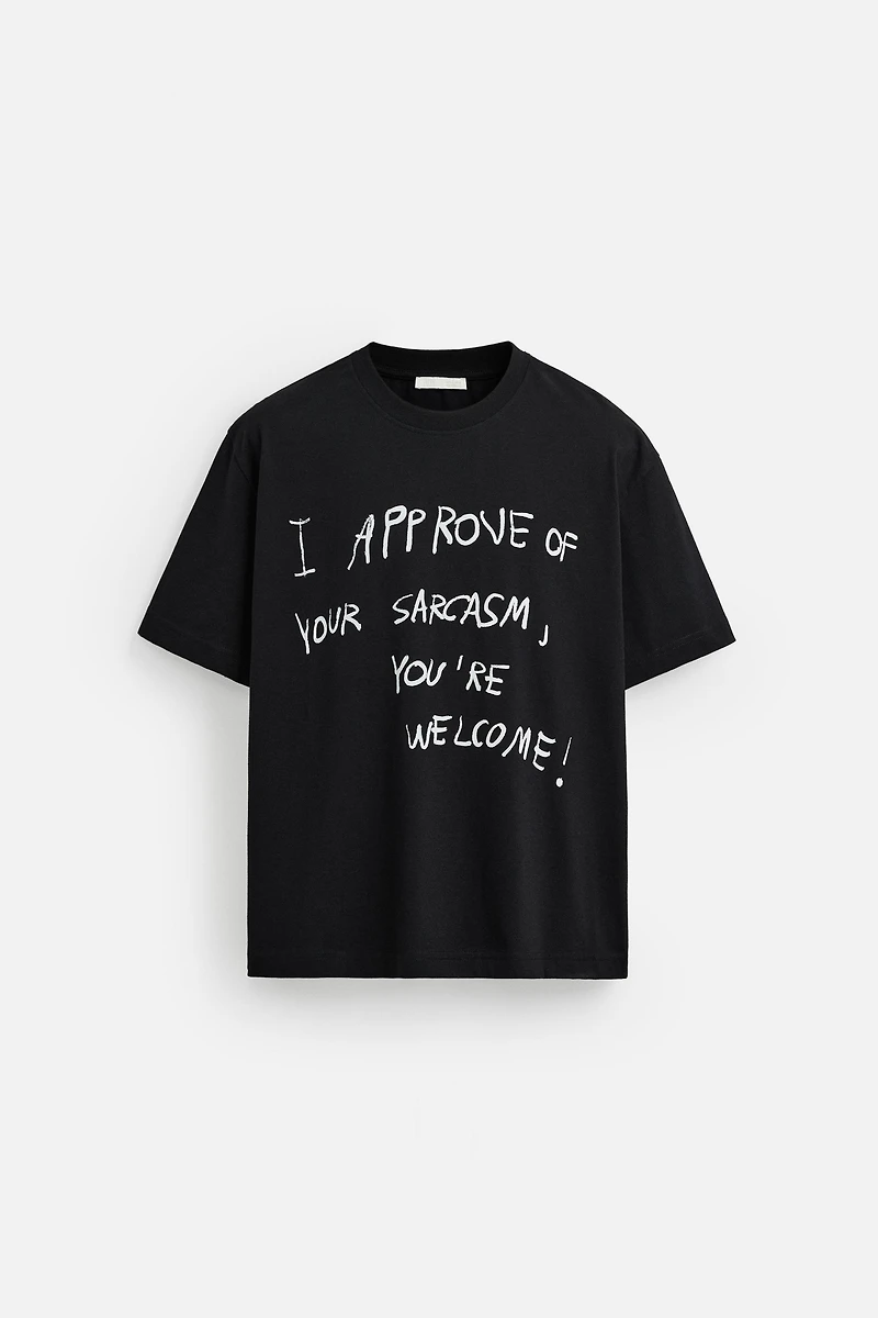TEXT PRINT T-SHIRT