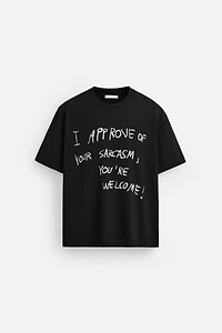 TEXT PRINT T-SHIRT