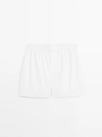 Caleçon uni 100 % coton