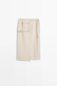 Fluid pocket-detail skirt - STUDIO