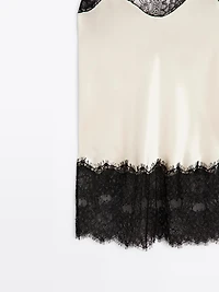 Satin-effect camisole top - STUDIO