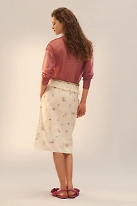 LIMITED EDITION PRINTED MIDI SKIRT