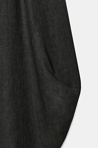 ZW COLLECTION FLOWY VOLUME WOOL PANTS
