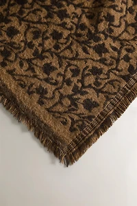 FLORAL WOOL BLANKET