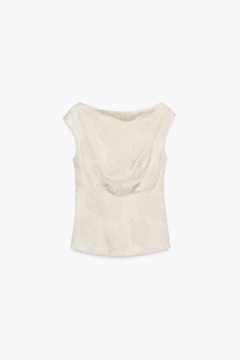 JACQUARD ASYMMETRIC TOP