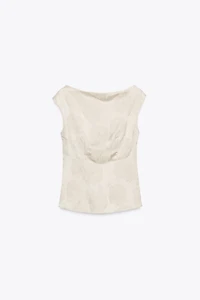JACQUARD ASYMMETRIC TOP