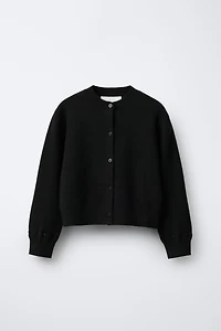 GILET EN MAILLE PLUMES DÉTACHABLES