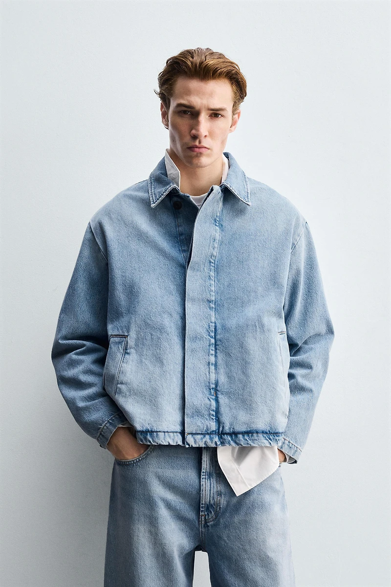 VESTE EN JEAN DÉLAVÉE