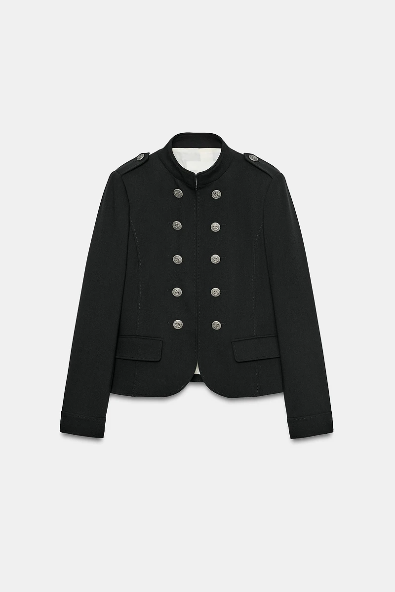 VESTE CINTREE BOUTONS EPAULETTES