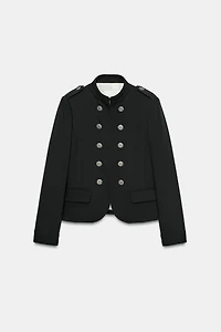 VESTE CINTREE BOUTONS EPAULETTES
