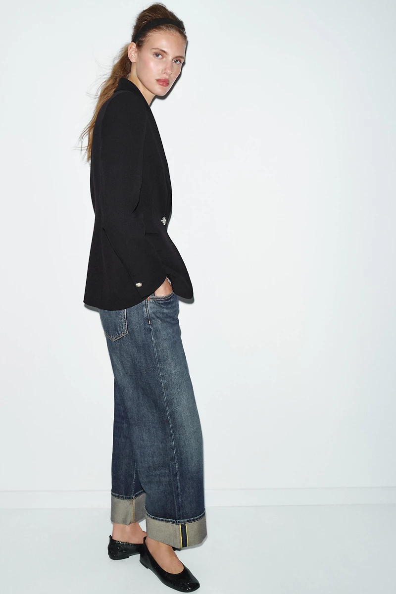 TAILORED SHOULDER PAD BLAZER