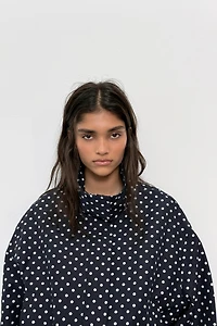 PUFFED POLKA DOT JACKET