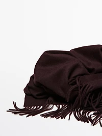 Wool blend scarf
