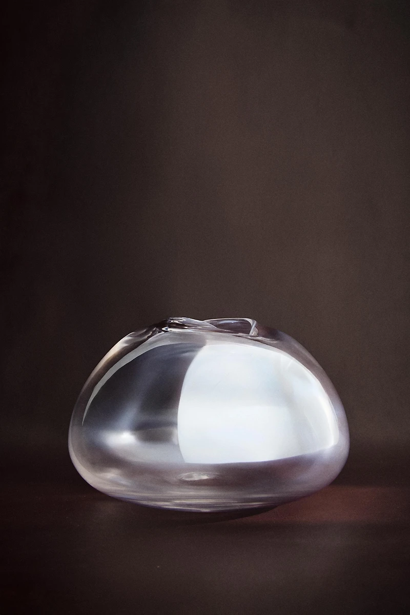 VASE WITH AN IRREGULAR LOW NECK