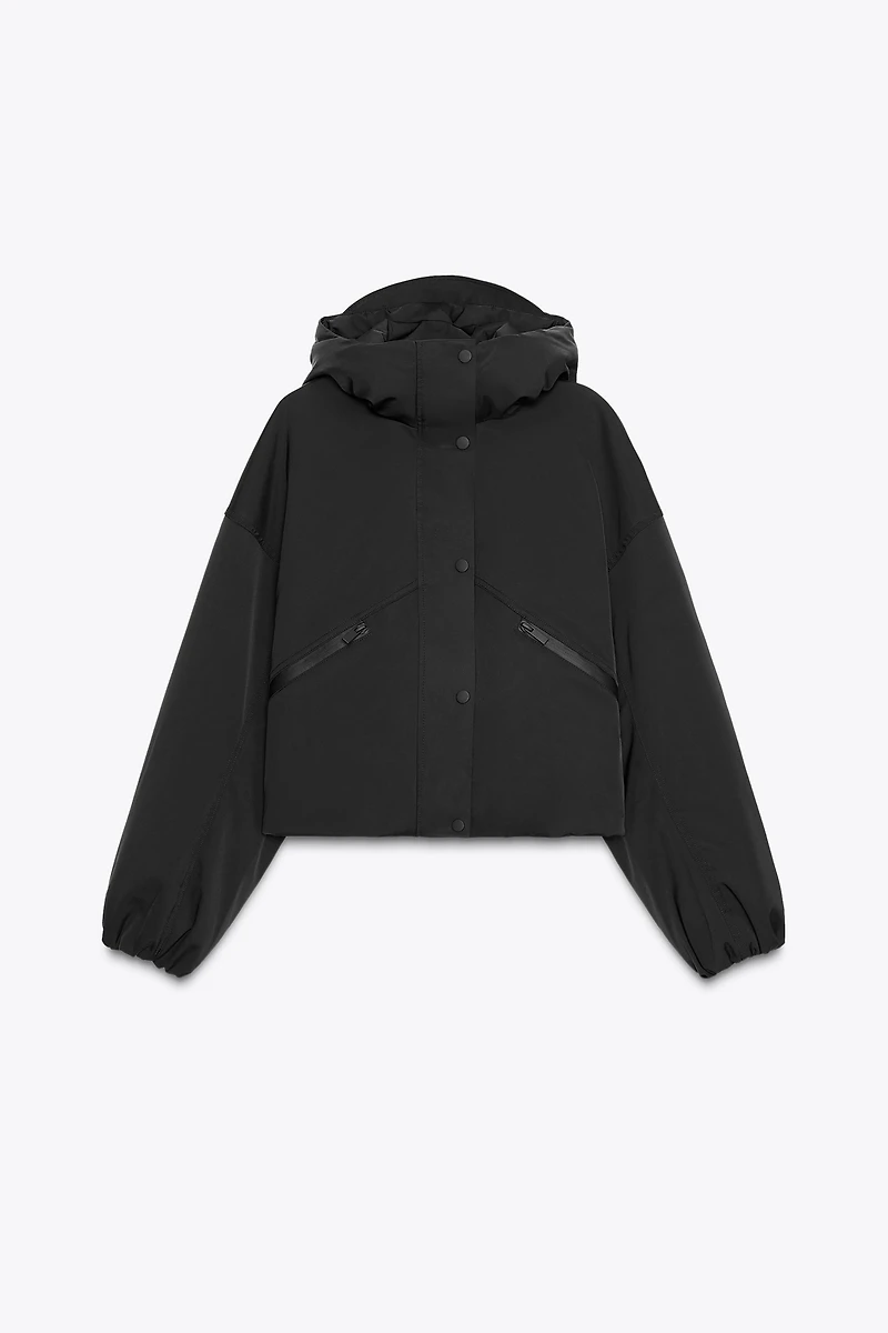 WATER REPELLENT WINDPROOF HOODIE JACKET