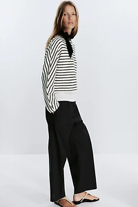 BATWING SLEEVE STRIPED TOP