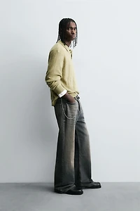 OPEN-KNIT POLO SHIRT