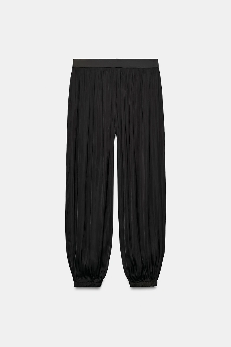 SATIN EFFECT BALLOON PANTS