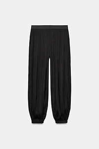 SATIN EFFECT BALLOON PANTS