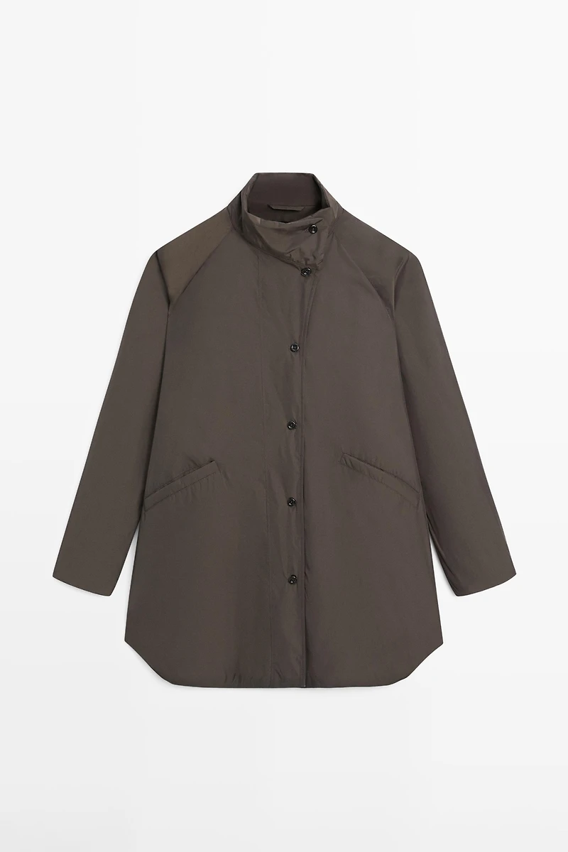 Veste longue matelassée