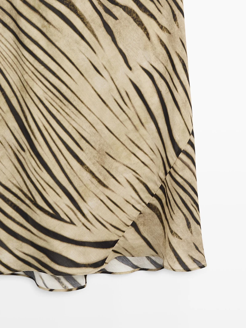 Long animal print dress