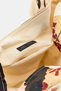 PRINTED HERON MAXI BAG