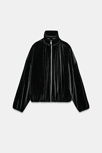 VELVET BOMBER JACKET