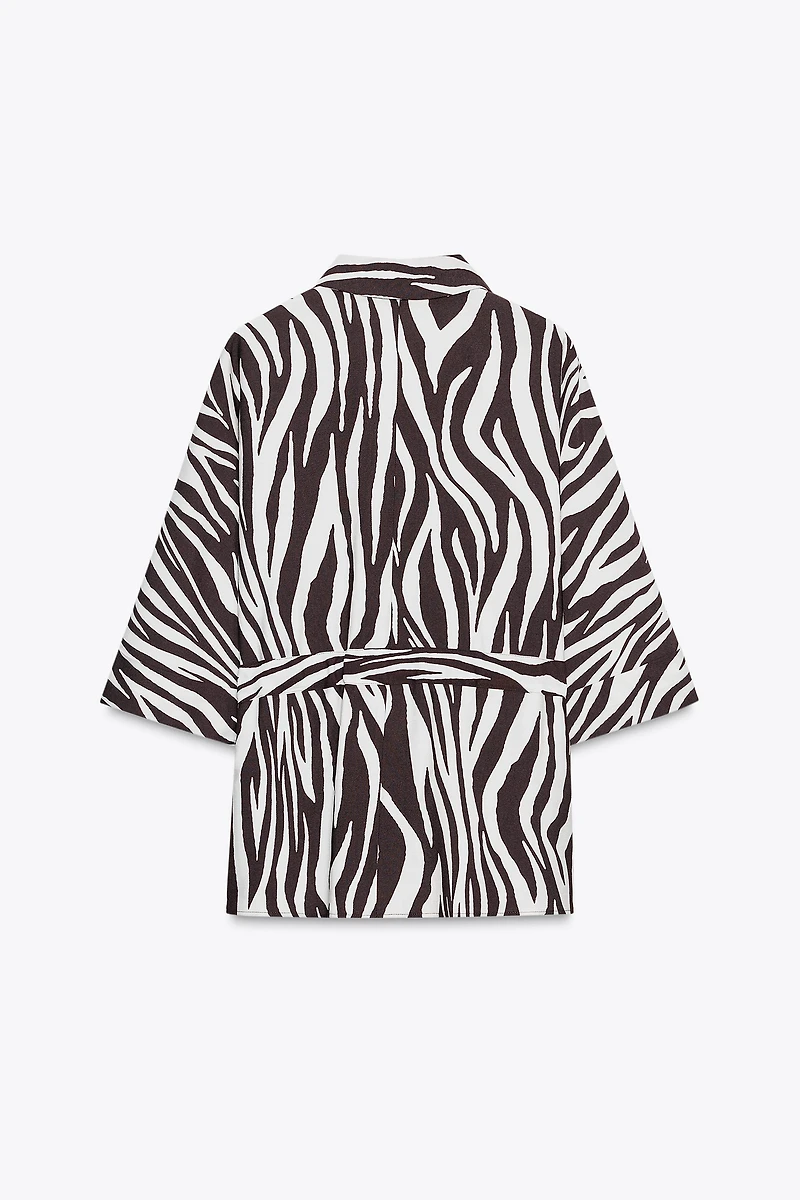 ANIMAL PRINT SAFARI SHIRT