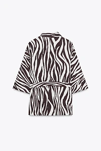 ANIMAL PRINT SAFARI SHIRT