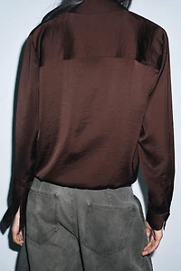 SATIN EFFECT SHIRT ZW COLLECTION