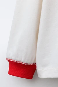 TEXT RAGLAN SLEEVE T-SHIRT