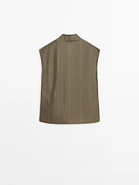 Flowing blouse with striped details