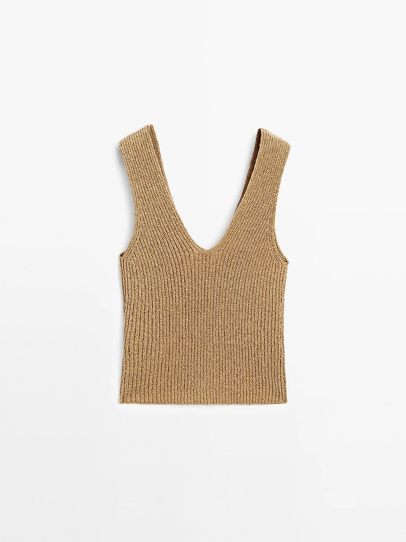 Top fleur coton
