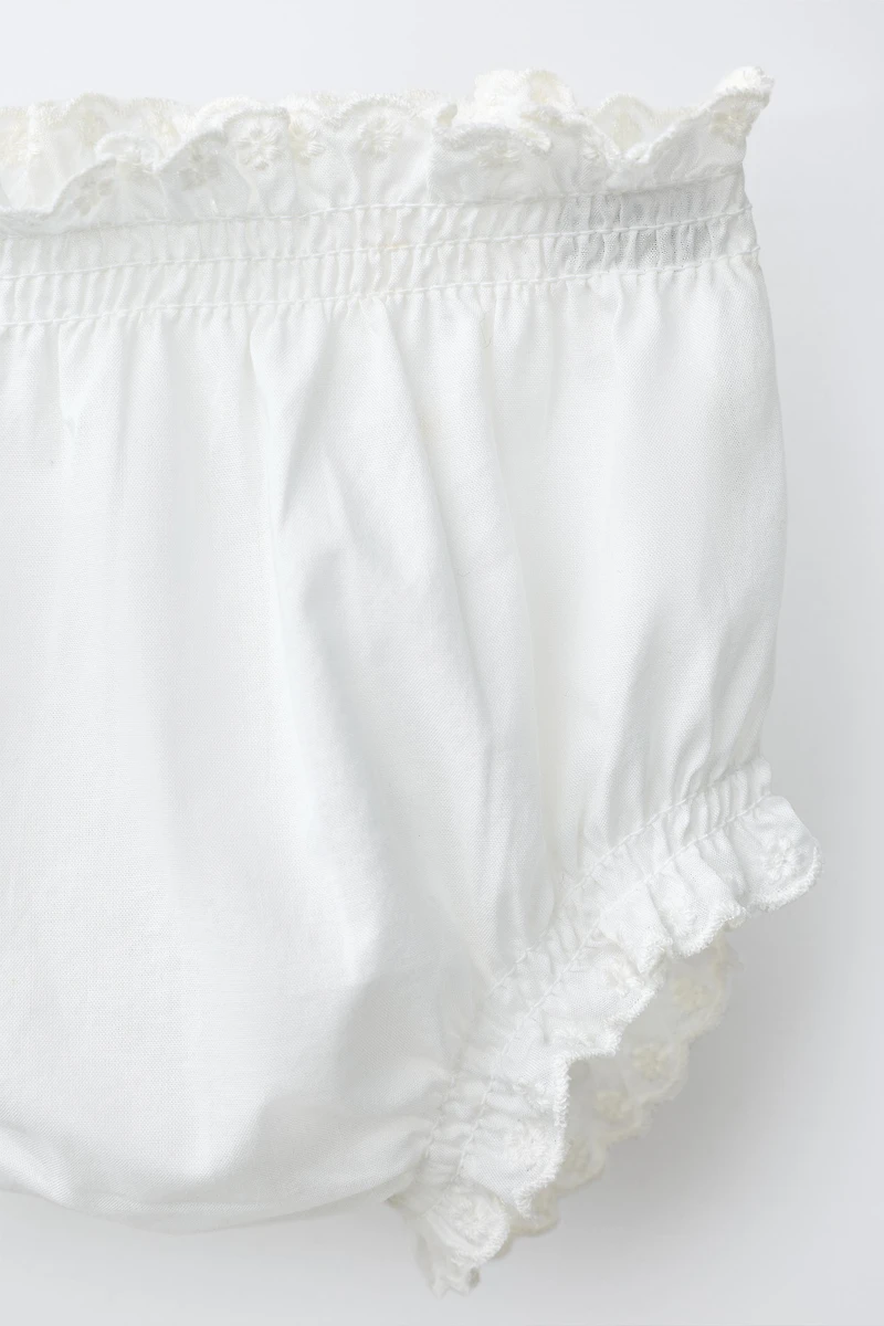 EMBROIDERED SHIRT AND BOTTOMS SET