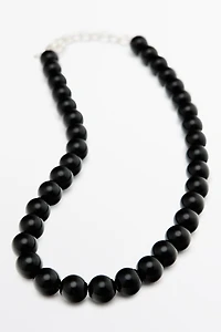 Glass bead necklace