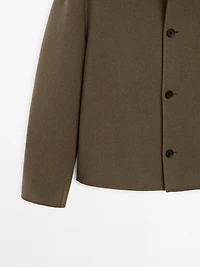 Blouson en laine mélangée