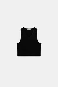 SLEEVELESS CROP TOP