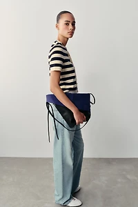 SHORT SLEEVE STRIPED CARDIGAN