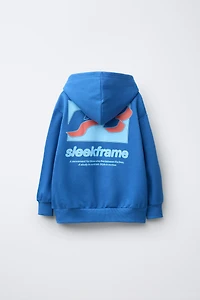 TEXT HOODIE SWEATSHIRT