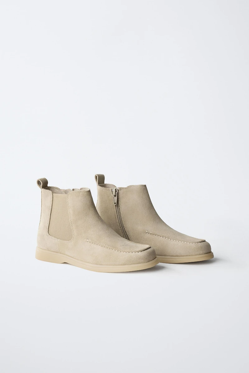 BOTTINE NAUTIQUE EN CUIR