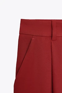 PLEATED WIDE LEG PANTS
