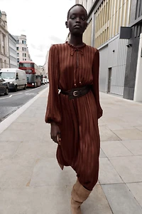 MIDI BELT DRESS