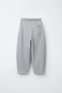 BARREL PANTS WITH LABEL